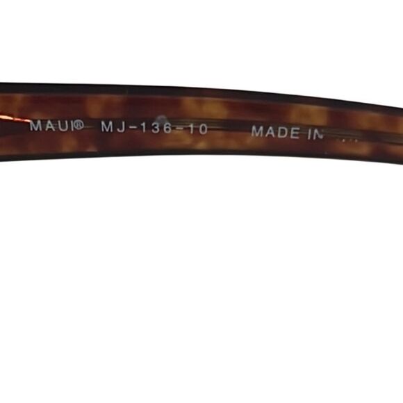 Maui Jim Cyclone Tortoise 136-10 Wrap Rectangle 8-base Unisex Sunglasses - Picture 9 of 13